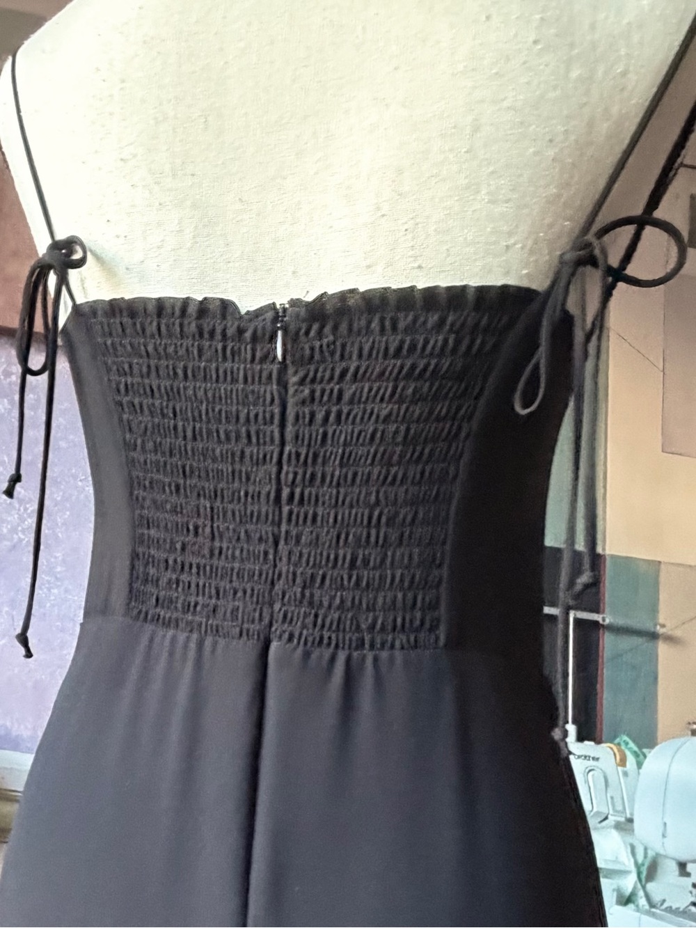 Quintessential Little Black Midi Dress Slim fit and adjustable spaghetti straps - Picture 5 of 14